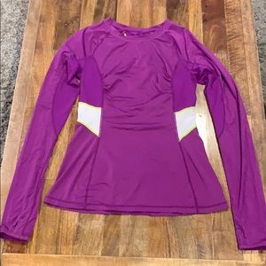 lululemon Size 6 Purple Long Sleeve Running top